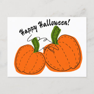 Bonne carte postale Citrouille Halloween