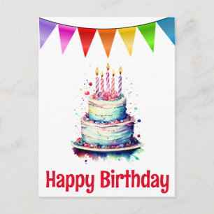 Bonne carte postale d'anniversaire