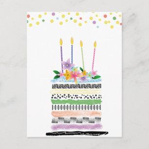 Bonne carte postale d'anniversaire
