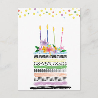 Bonne carte postale d'anniversaire