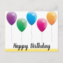 Bonne carte postale d'anniversaire