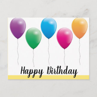 Bonne carte postale d'anniversaire