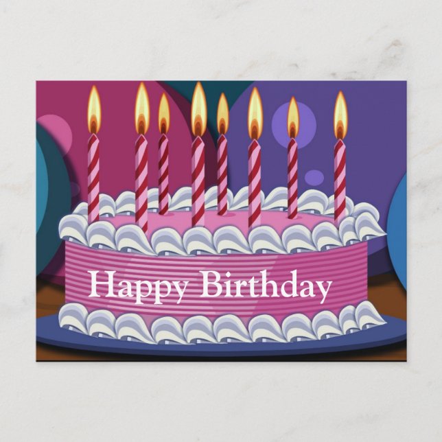 Bonne carte postale d'anniversaire (Devant)