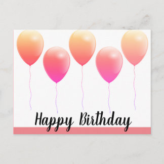 Bonne carte postale d'anniversaire