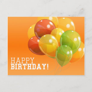 Bonne carte postale d'anniversaire