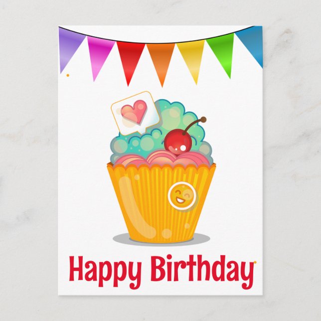 Bonne carte postale d'anniversaire (Devant)