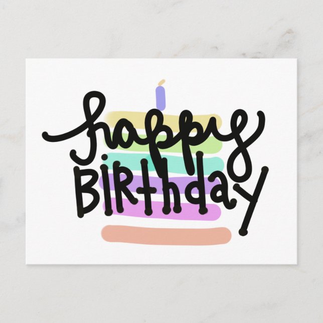 Bonne carte postale d'anniversaire (Devant)