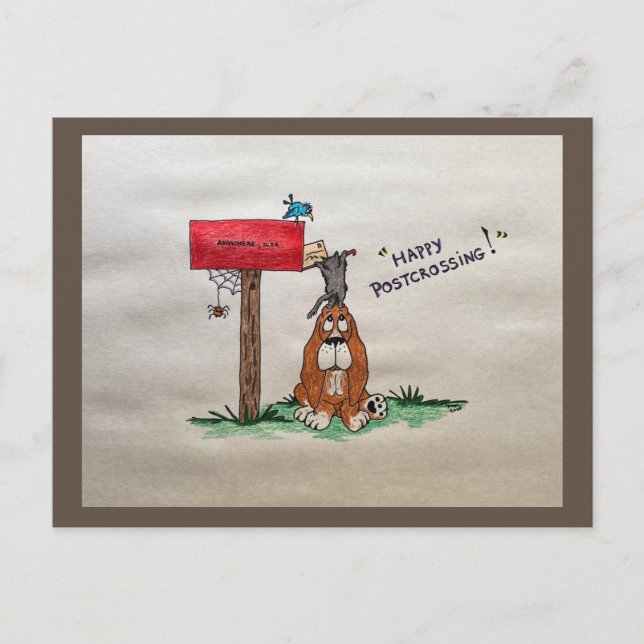 Bonne carte postale des animaux de poste (Devant)