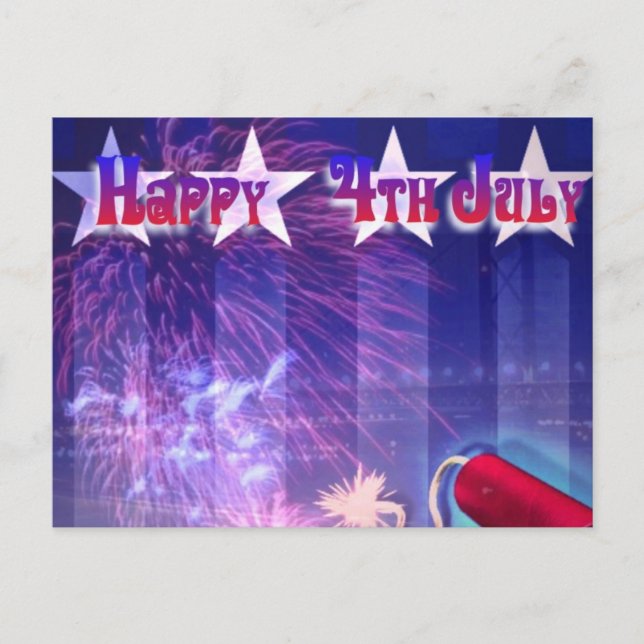 Bonne carte postale du 4 juillet (Devant)
