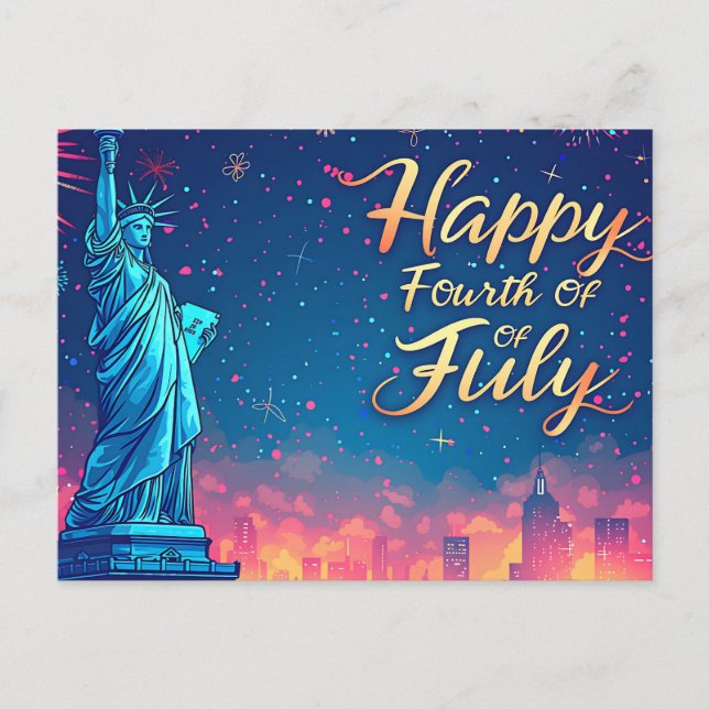 Bonne Carte Postale Du 4 Juillet (Devant)