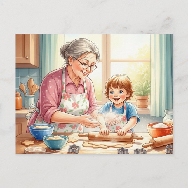 Bonne carte postale du jour des grands-parents (Devant)