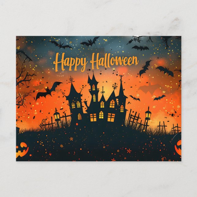 Bonne carte postale Halloween (Devant)