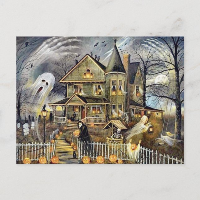 Bonne carte postale Halloween (Devant)