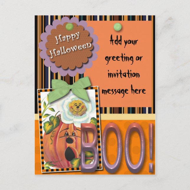 Bonne carte postale Halloween (Devant)