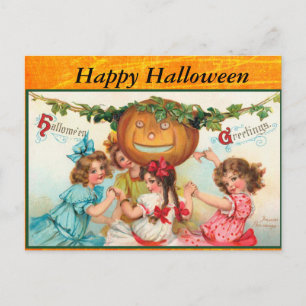 Bonne carte postale Halloween Vintage