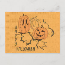 Bonne carte postale Invitation Vintage Halloween