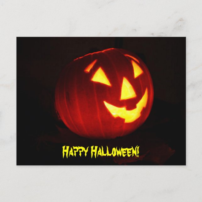 Bonne carte postale Jack o' Lantern Halloween (Devant)