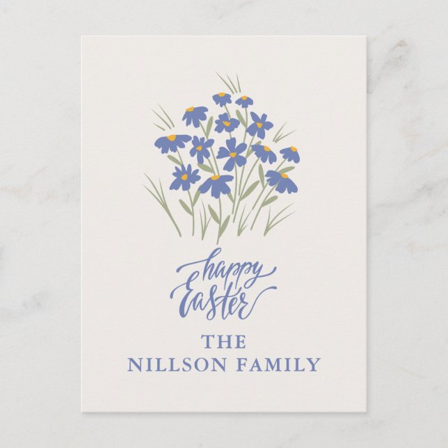 Bonne carte postale personnalisée de Pâques (Devant)
