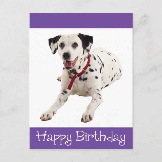 Bonne carte postale pour chien chiot dalmate d'ann (Devant)
