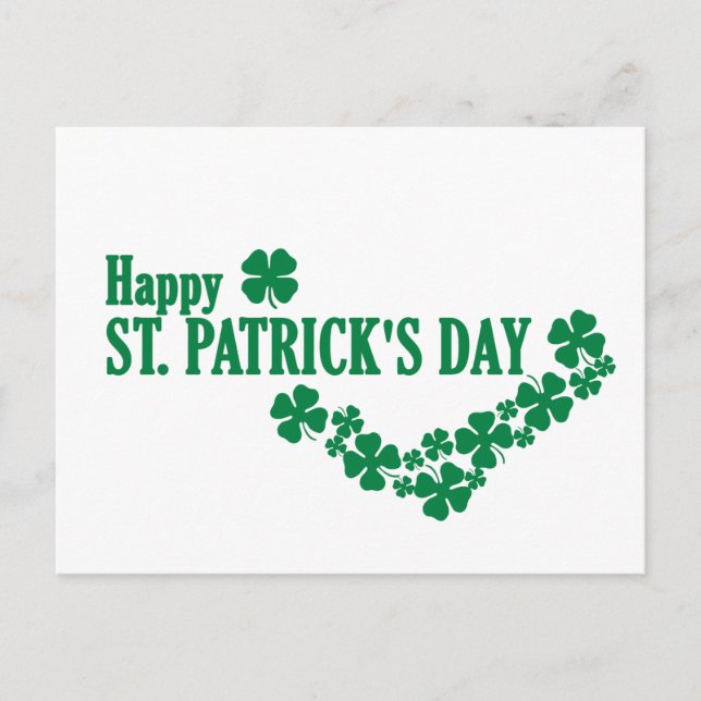 Bonne carte postale St. Patrick's Day (Devant)