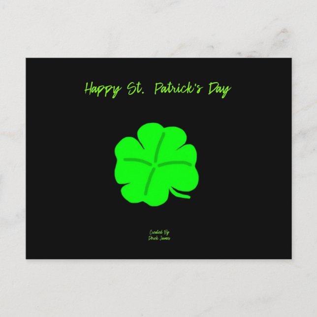Bonne carte postale St. Patrick's Day (Devant)
