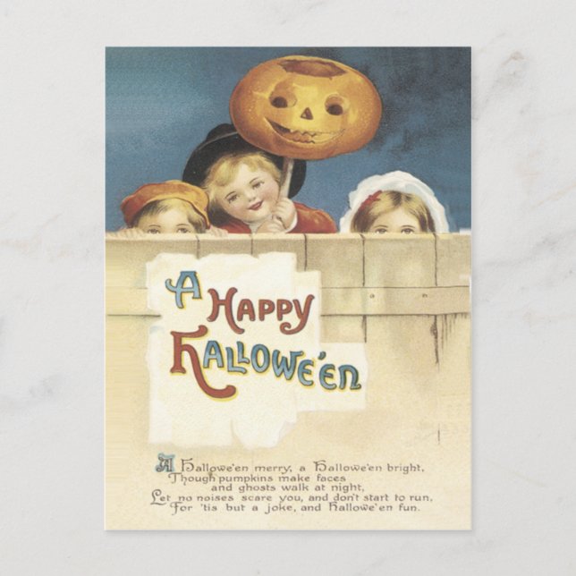 Bonne carte postale Vintage Halloween (Devant)