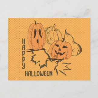 Bonne carte postale Vintage Halloween