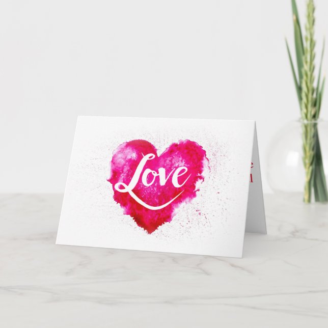 Bonne carte Saint Valentin (Devant)