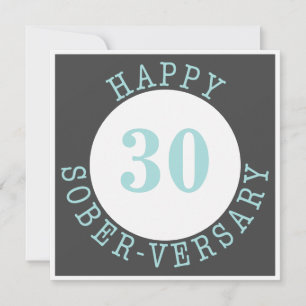 Bonne carte Sober-versary