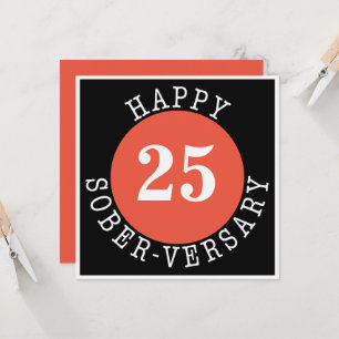 Bonne carte Sober-versary