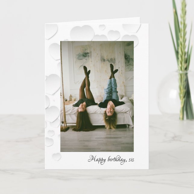 Bonne carte soeur d'anniversaire (Devant)