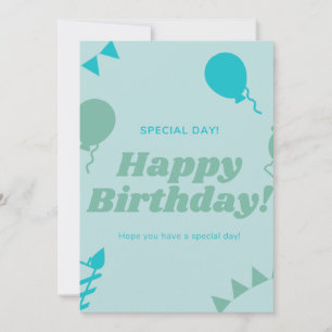 Bonne carte spéciale d'anniversaire