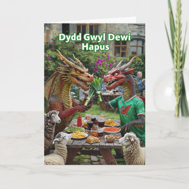 Bonne carte St David's Day (Devant)