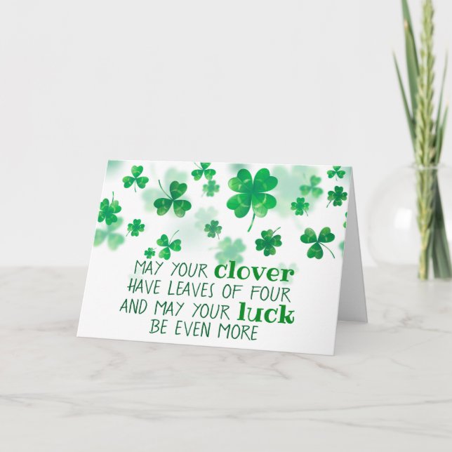 Bonne carte St. Patrick's Day Card (Devant)