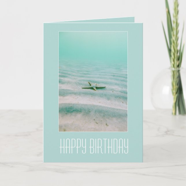 BONNE CARTE "STARFISH" ANNIVERSAIRE (Devant)