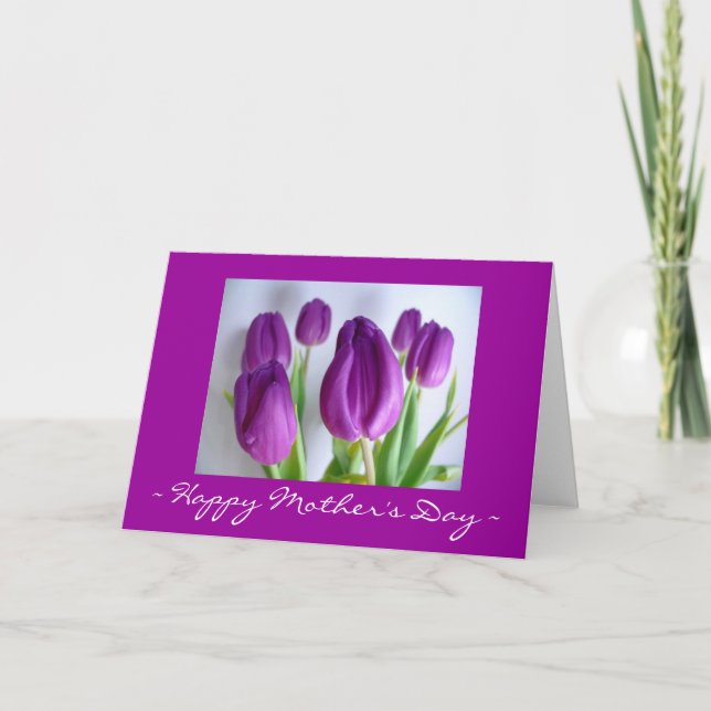 Bonne carte Tulip Fête des Mères (Devant)