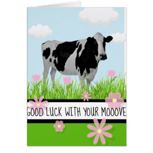 Bonne chance avec votre carte Mooove Cow Moving Ho