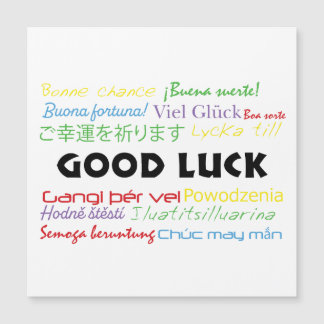 Bonne chance dans plusieurs langues Coloré