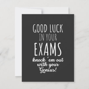 bonne chance dans vos examens