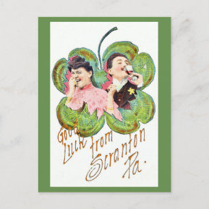 Bonne chance de la carte PA-Post Scranton