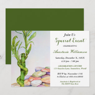 BONNE CHANCE INVITATION DE LA FÊTE DE RETRAITE