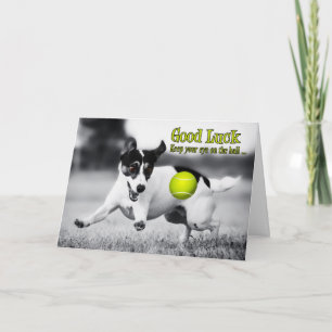 Bonne chance Terrier Dog Carte de voeux