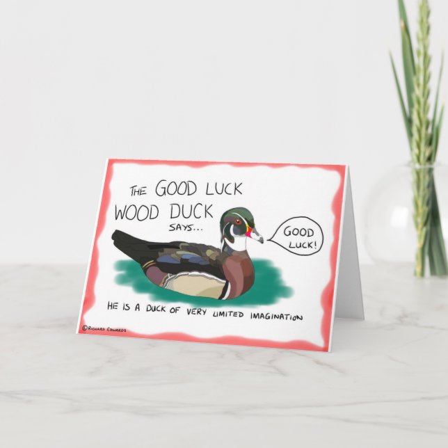 Bonne chance Wood Duck Carte (Devant)