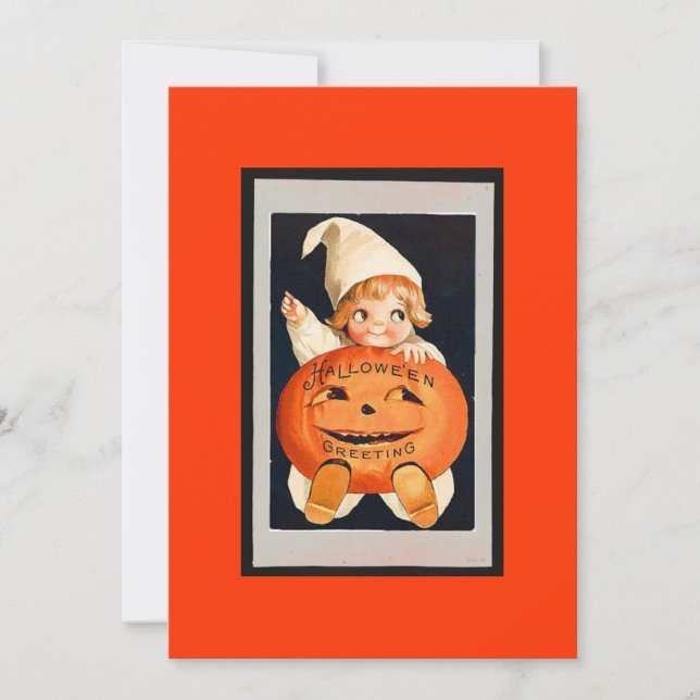 Bonne Citrouille Halloween Invitation (Devant)