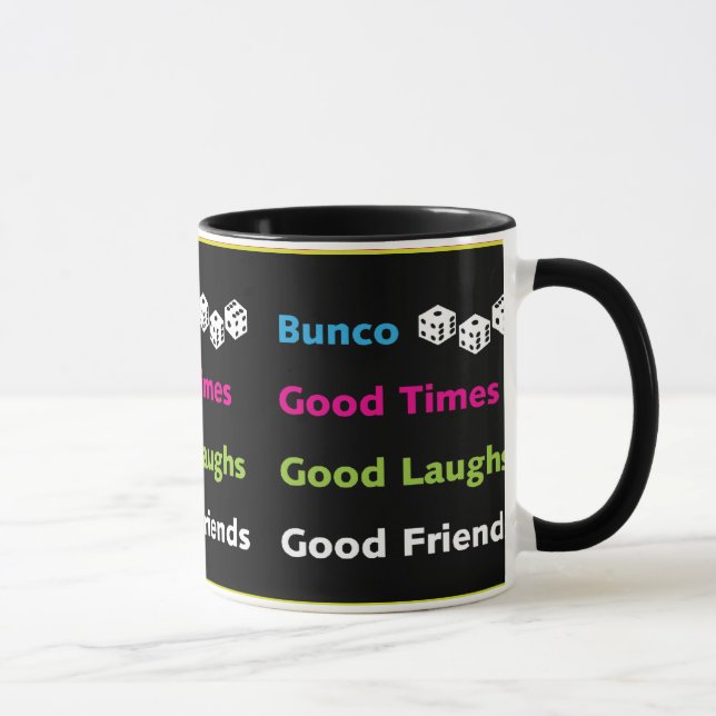 bonne conception de tasse d'amis de bunco (Droite)