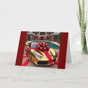 Bonne Ferrari carte d'anniversaire