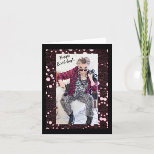 Bonne fête d'anniversaire à la carte de voeux d'en