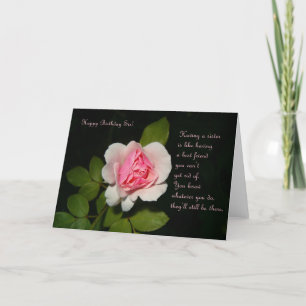 Bonne fête d'anniversaire avec carte de Rose