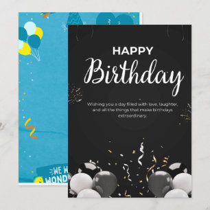 Bonne fête d'anniversaire Invitation