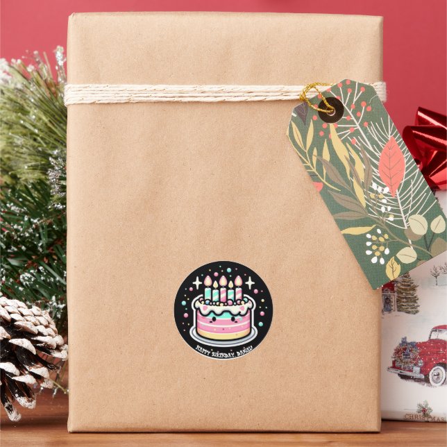 Bonne fête d'anniversaire Stickers personnalisés (vacances)